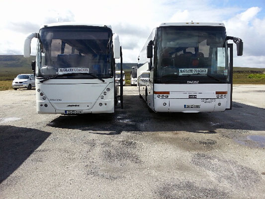 McGrath Coaches is renowned as one of the premier coach hire companies in the west of Ireland.)